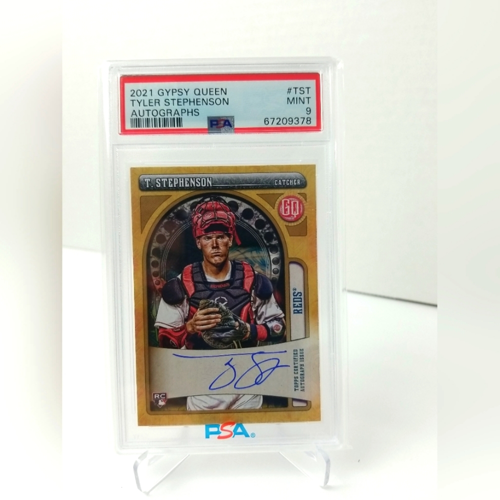 2021 Topps Gypsy Queen Tyler Stephenson RC Auto #GQA-TST PSA 9 MINT